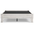 Bowery Hill Contemporary Engineered Wood Full Platform Bed in Whitewash