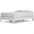 Bowery Hill Contemporary Engineered Wood Full Platform Bed in Whitewash