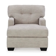 Bowery Hill Polyester Contemporary Corner-blocked frame Pebble Chaise
