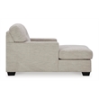 Bowery Hill Polyester Contemporary Corner-blocked frame Pebble Chaise