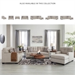 Bowery Hill Polyester Contemporary Corner-blocked frame Pebble Chaise