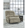 Bowery Hill Polyester Traditional One-pull Reclining Motion Taupe Recliner