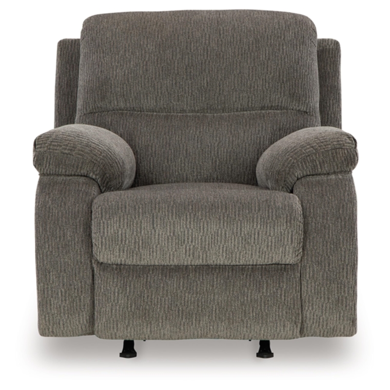 Bowery Hill Polyester Contemporary Pull-tab Reclining Motion Brindle Recliner