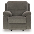 Bowery Hill Polyester Contemporary Pull-tab Reclining Motion Brindle Recliner