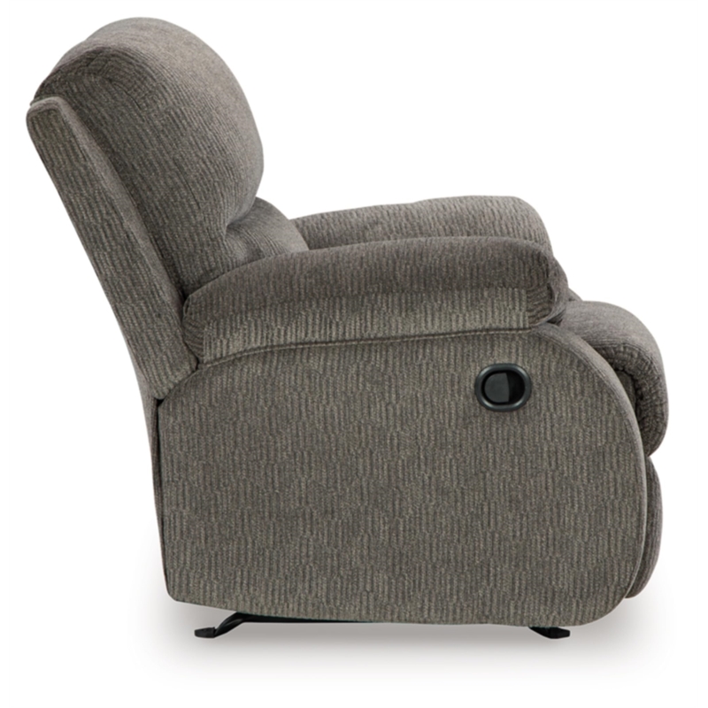 Bowery Hill Polyester Contemporary Pull-tab Reclining Motion Brindle Recliner
