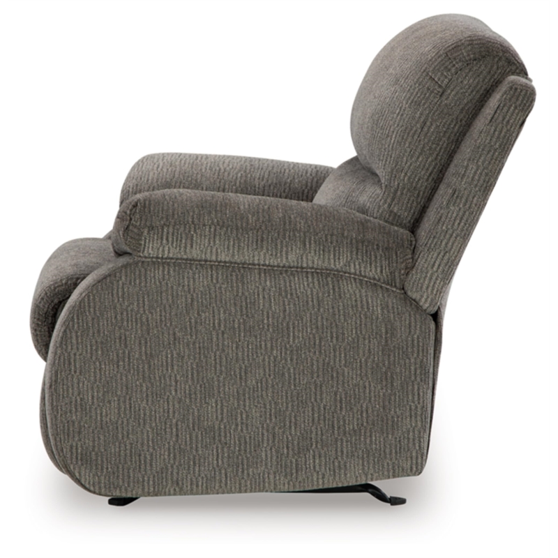 Bowery Hill Polyester Contemporary Pull-tab Reclining Motion Brindle Recliner