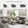 Bowery Hill Polyester Contemporary Pull-tab Reclining Motion Brindle Recliner