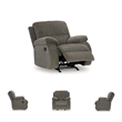 Bowery Hill Polyester Contemporary Pull-tab Reclining Motion Brindle Recliner