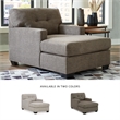 Bowery Hill Contemporary Corner-blocked frame Chocolate Chaise