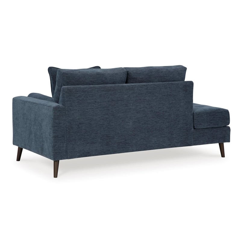 Bowery Hill Polyester Navy Chaise Rectangular Loose Back Cushions 37
