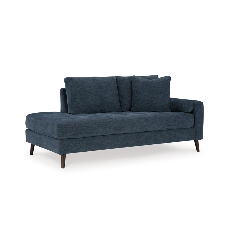 Bowery Hill Polyester Navy Chaise Rectangular Loose Back Cushions 37