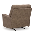 Bowery Hill Faux Leather Contemporary One-pull Reclining Motion Fossil Recliner