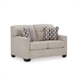 Bowery Hill Contemporary Corner-blocked frame Pebble Loveseat