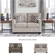 Bowery Hill Contemporary Corner-blocked frame Pebble Loveseat