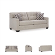 Bowery Hill Contemporary Corner-blocked frame Pebble Full Sofa Sleeper