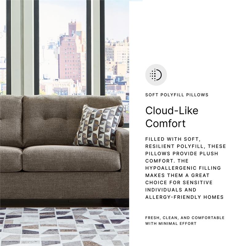 Bowery Hill Contemporary Corner-blocked frame Chocolate Full Sofa Sleeper