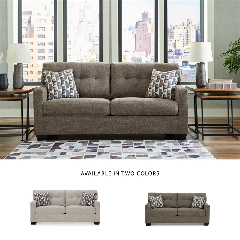 Bowery Hill Contemporary Corner-blocked frame Chocolate Full Sofa Sleeper