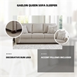 Bowery Hill Transitional Corner-blocked frame Dune Queen Sofa Sleeper