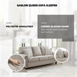 Bowery Hill Transitional Corner-blocked frame Dune Queen Sofa Sleeper