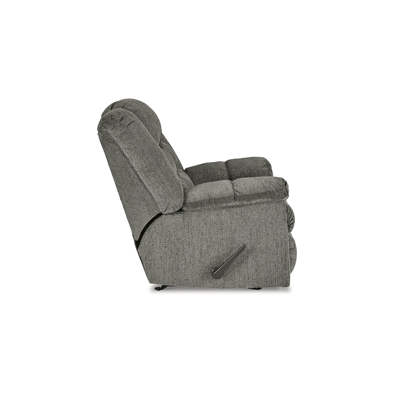 Bowery Hill Contemporary Putty Recliner with One-Pull Reclining Motion
