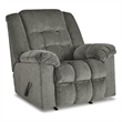 Bowery Hill Contemporary Putty Recliner with One-Pull Reclining Motion