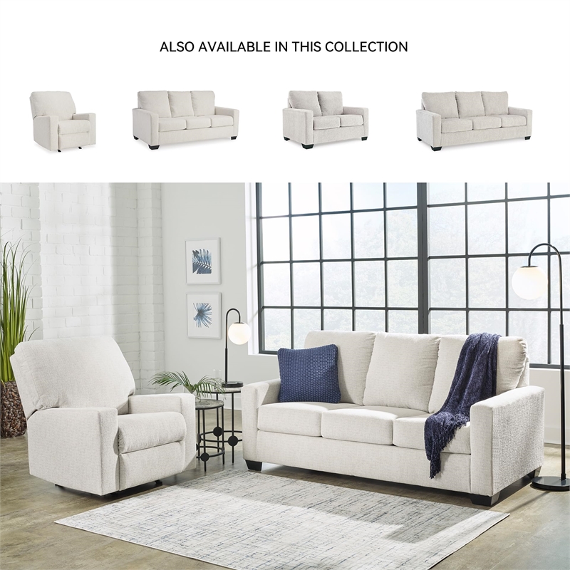 Bowery Hill Contemporary Snow Recliner with Pull Tab Reclining Motion
