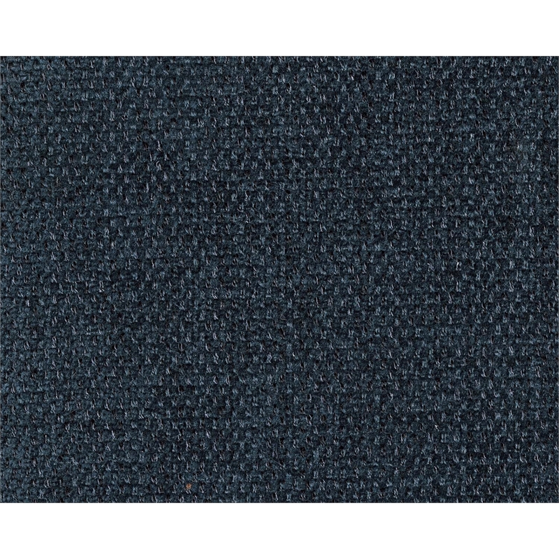 Bowery Hill Polyester Mid-Century Corner-blocked frame Navy Sofa