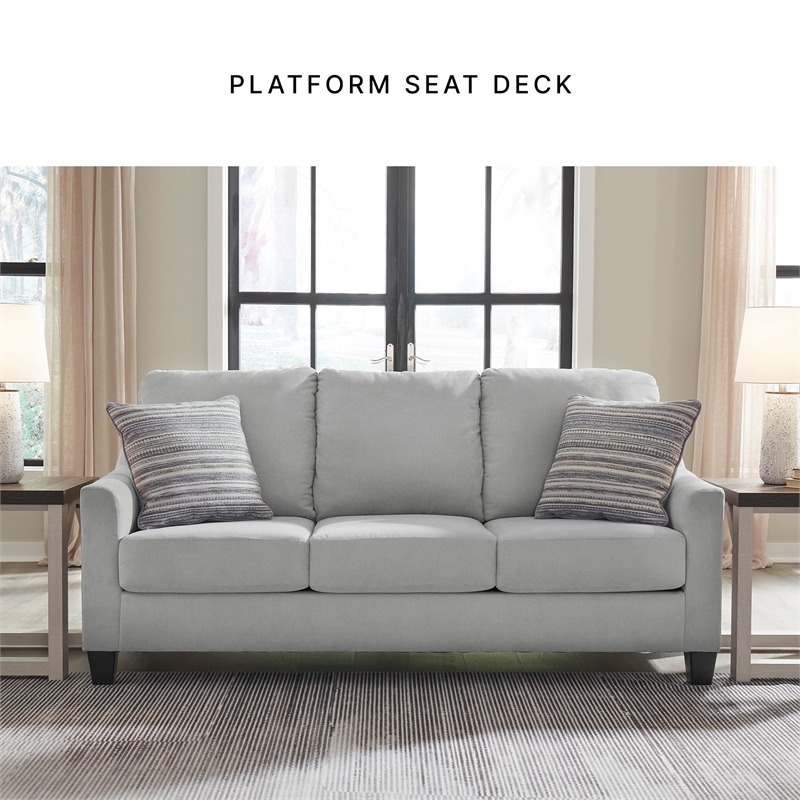 Bowery Hill Contemporary Corner-blocked frame Sofa with Pillows