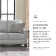 Bowery Hill Contemporary Corner-blocked frame Sofa with Pillows