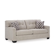 Bowery Hill Polyester Contemporary Corner-blocked frame Pebble Sofa