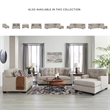Bowery Hill Polyester Contemporary Corner-blocked frame Pebble Sofa