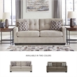 Bowery Hill Polyester Contemporary Corner-blocked frame Pebble Sofa