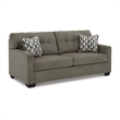 Bowery Hill Contemporary Corner-blocked frame Chocolate Sofa