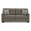 Bowery Hill Contemporary Corner-blocked frame Chocolate Sofa