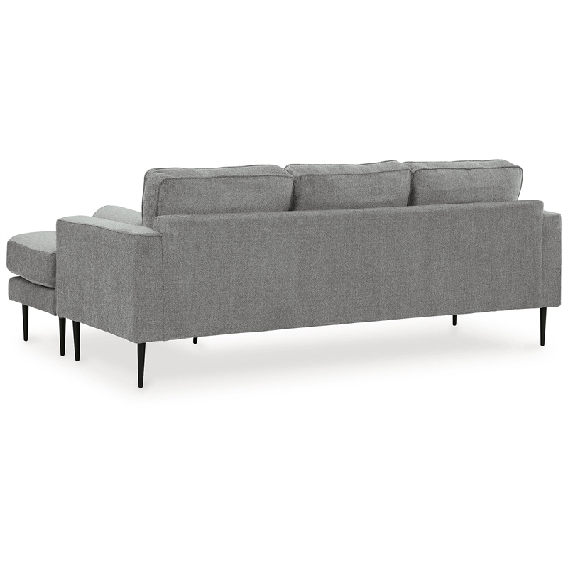 Bowery Hill Contemporary Corner-blocked frame Charcoal Sofa Chaise
