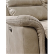 Bowery Hill Faux Leather Contemporary Sand Power Reclining Sofa