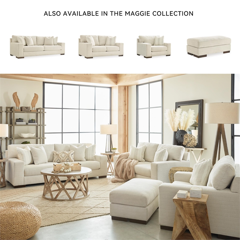 Bowery Hill Contemporary Corner-blocked frame Oversized Chair