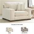Bowery Hill Contemporary Corner-blocked frame Oversized Chair
