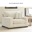 Bowery Hill Contemporary Corner-blocked frame Oversized Chair