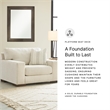 Bowery Hill Contemporary Corner-blocked frame Oversized Chair