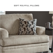 Bowery Hill Contemporary Corner-blocked frame Taupe Oversized Chair