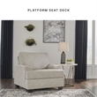 Bowery Hill Polyester Contemporary Corner-blocked frame Pebble Chair