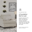 Bowery Hill Polyester Contemporary Corner-blocked frame Pebble Chair