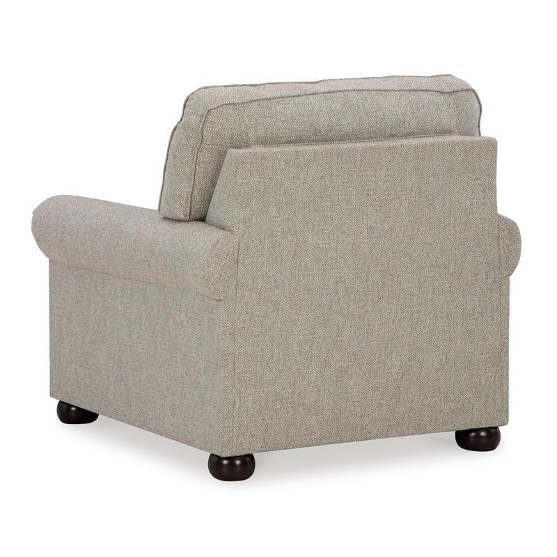 Bowery Hill Polyester Traditional Corner-blocked frame Dune Chair