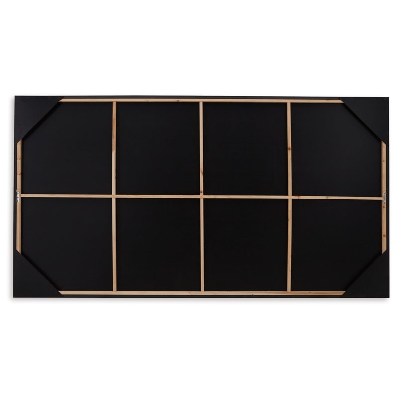 Bowery Hill Contemporary Acrylic Black & White Finish Wall Art