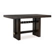 Bowery Hill Contemporary Dark Brown Counter Height Dining Table
