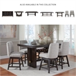 Bowery Hill Contemporary Dark Brown Counter Height Dining Table