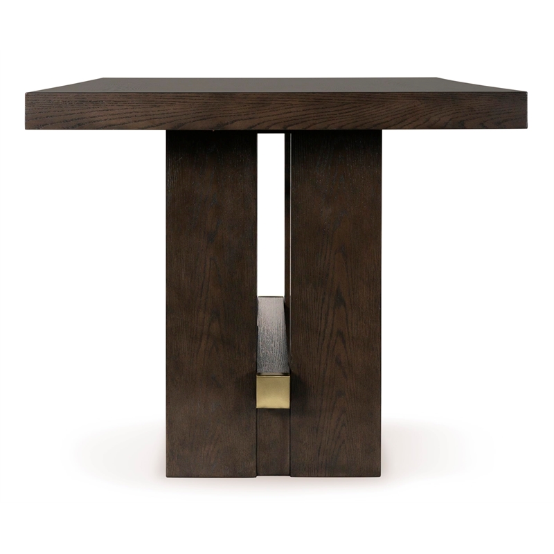 Bowery Hill Contemporary Dark Brown Counter Height Dining Table
