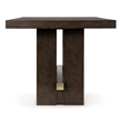 Bowery Hill Contemporary Dark Brown Counter Height Dining Table