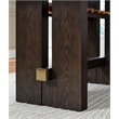 Bowery Hill Contemporary Dark Brown Counter Height Dining Table